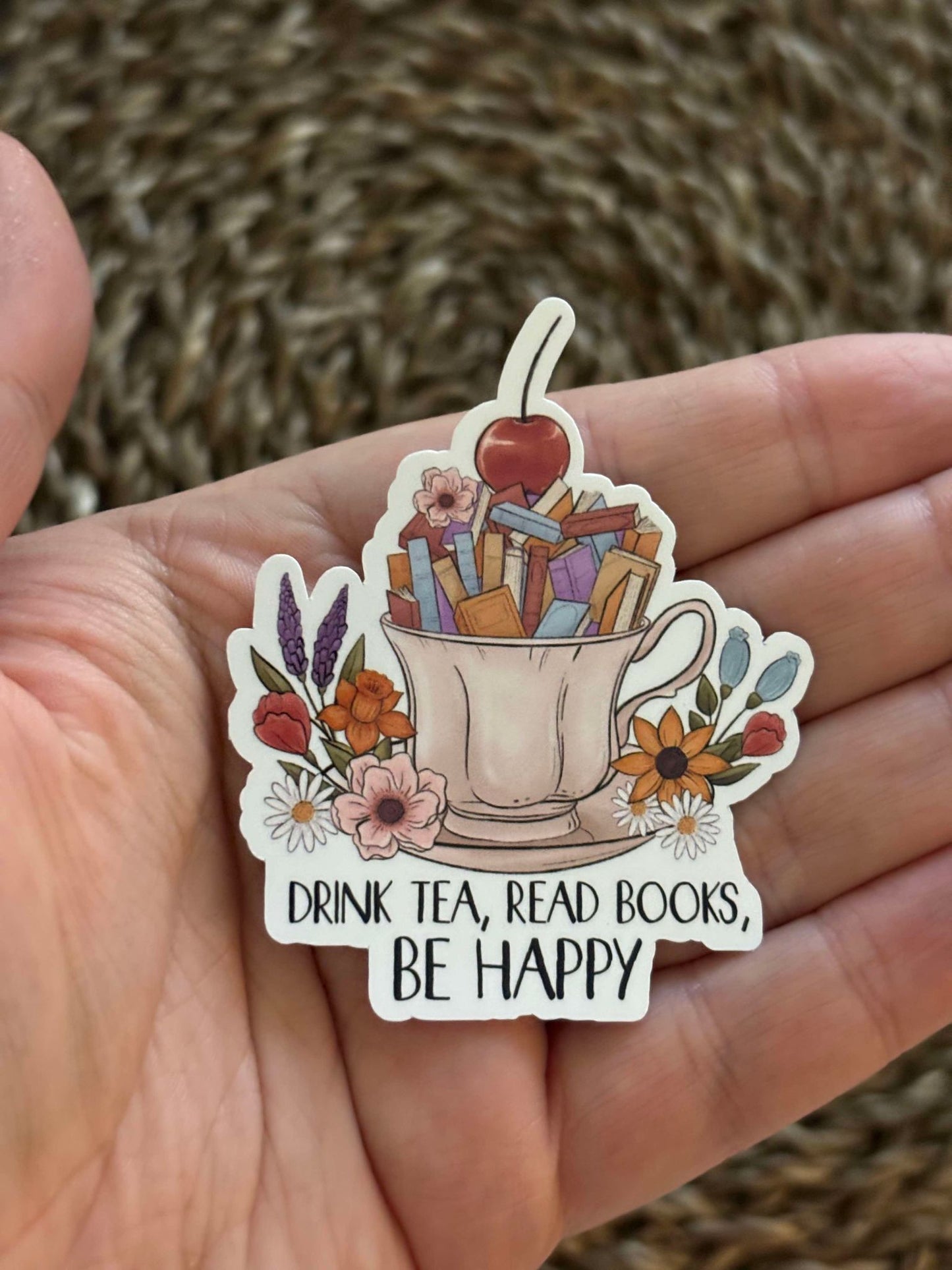 Tea & Books Sticker