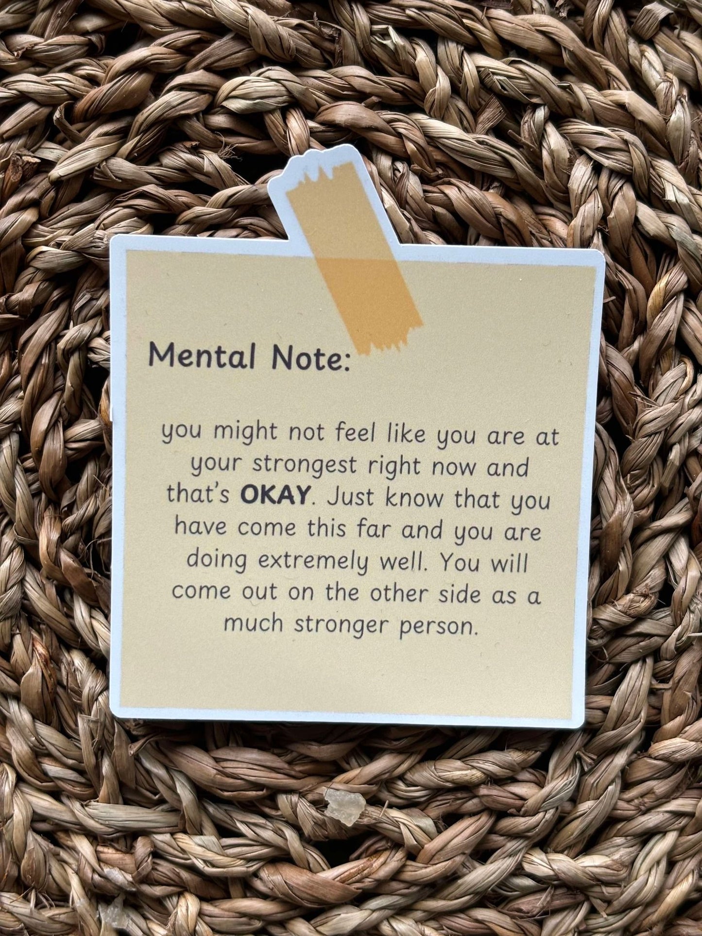 Mental Note Post-it Sticker