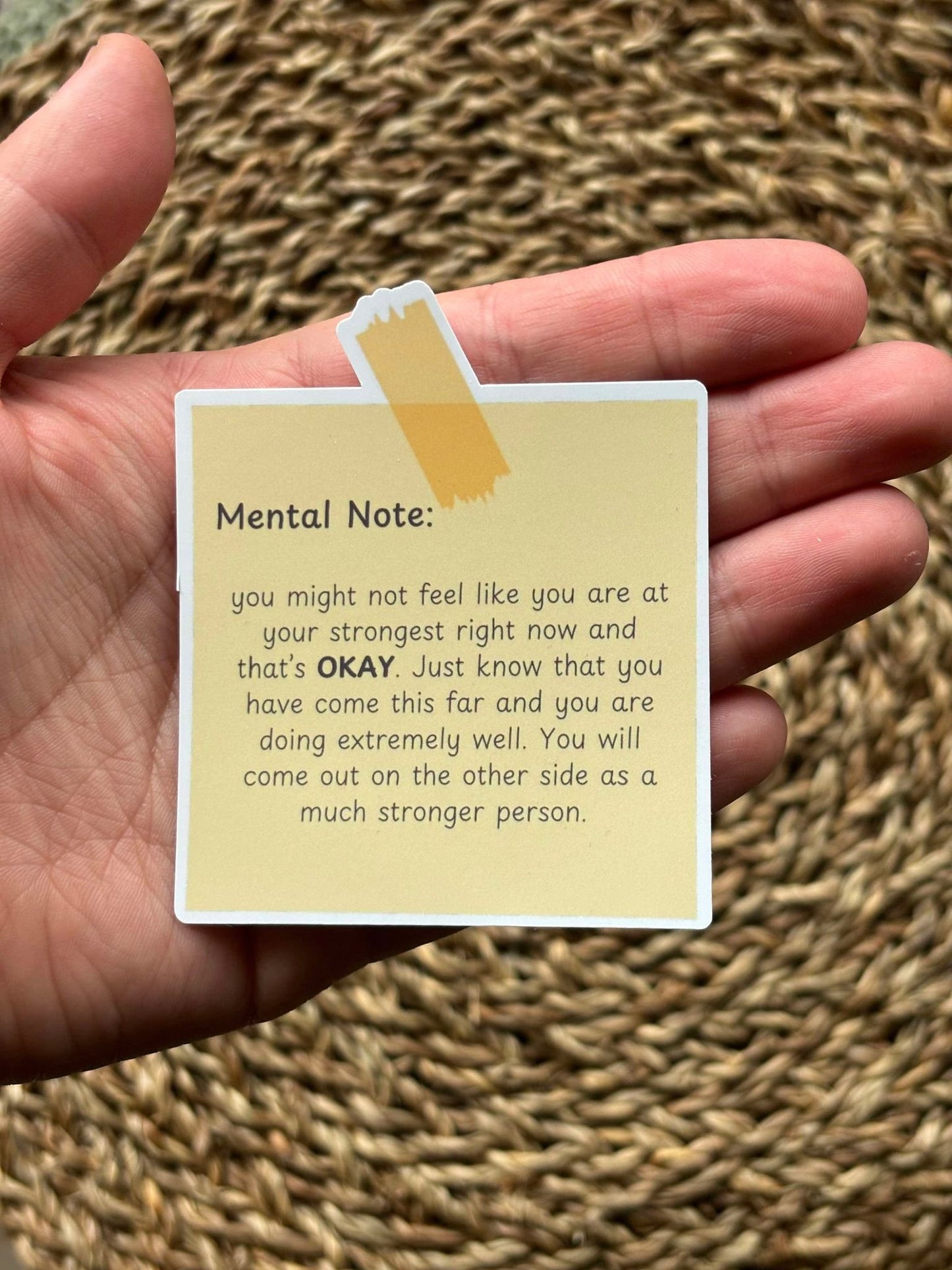 Mental Note Post-it Sticker