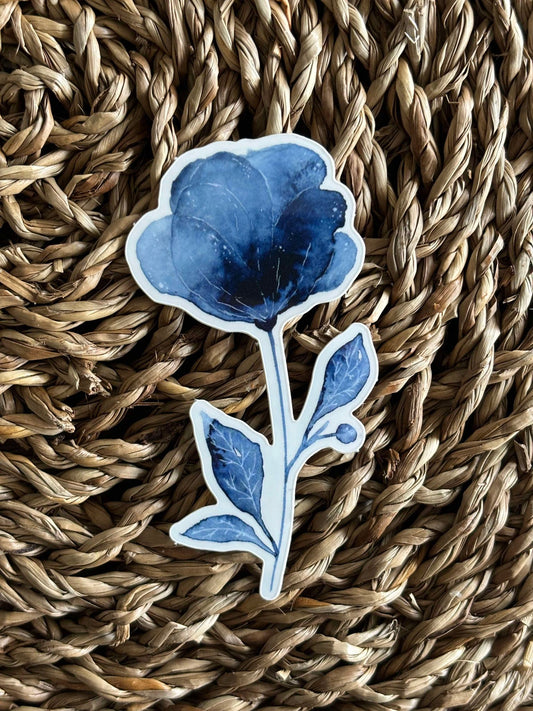 Blue Flower Sticker - Ellen Wilberg