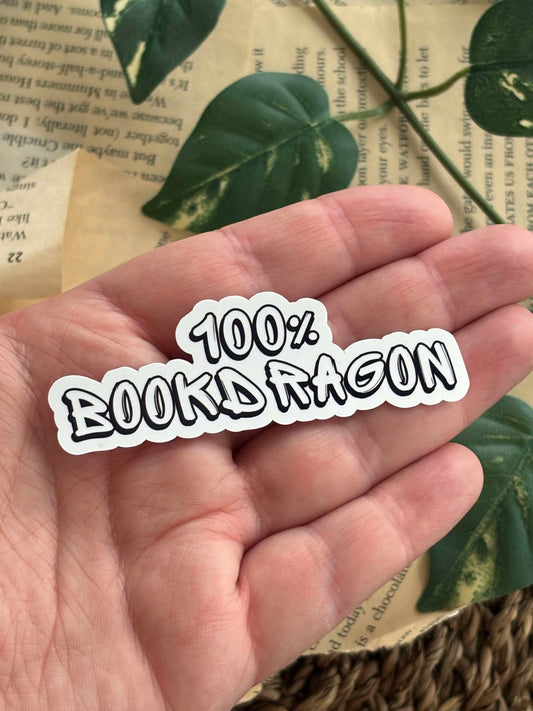 100% Bookdragon Sticker