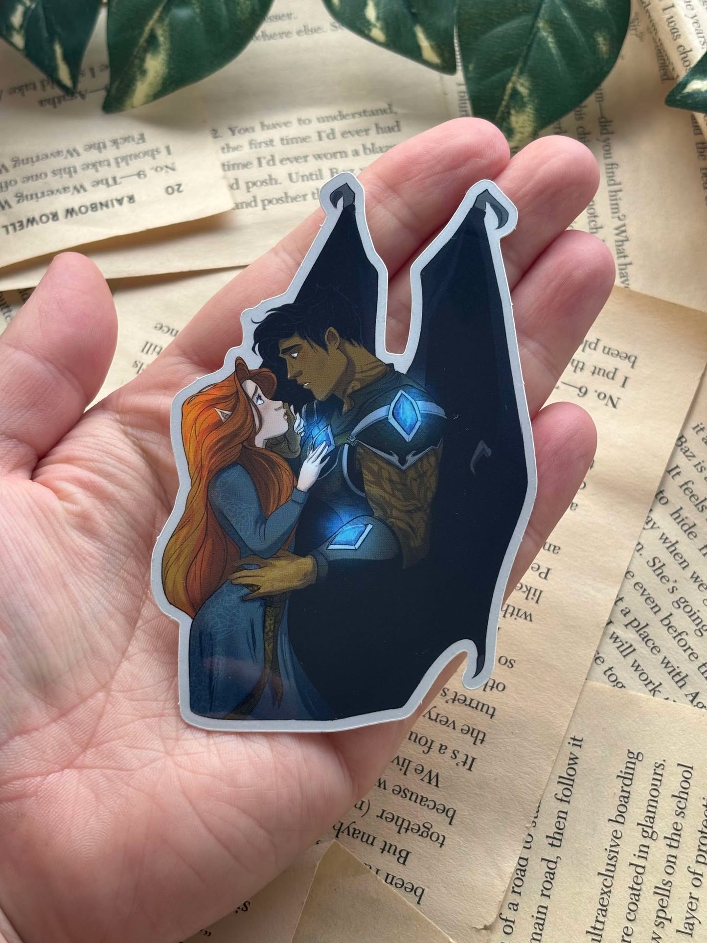 Azriel & Gwyn Sticker - Elena Ferndale