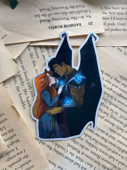 Azriel & Gwyn Sticker - Elena Ferndale