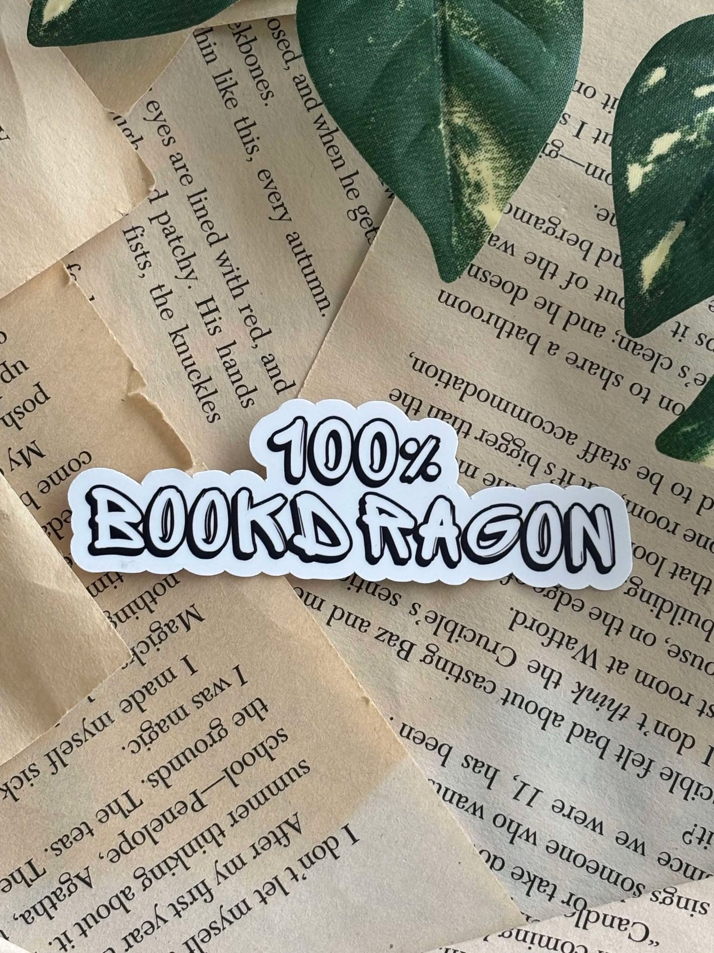 100% Bookdragon Sticker