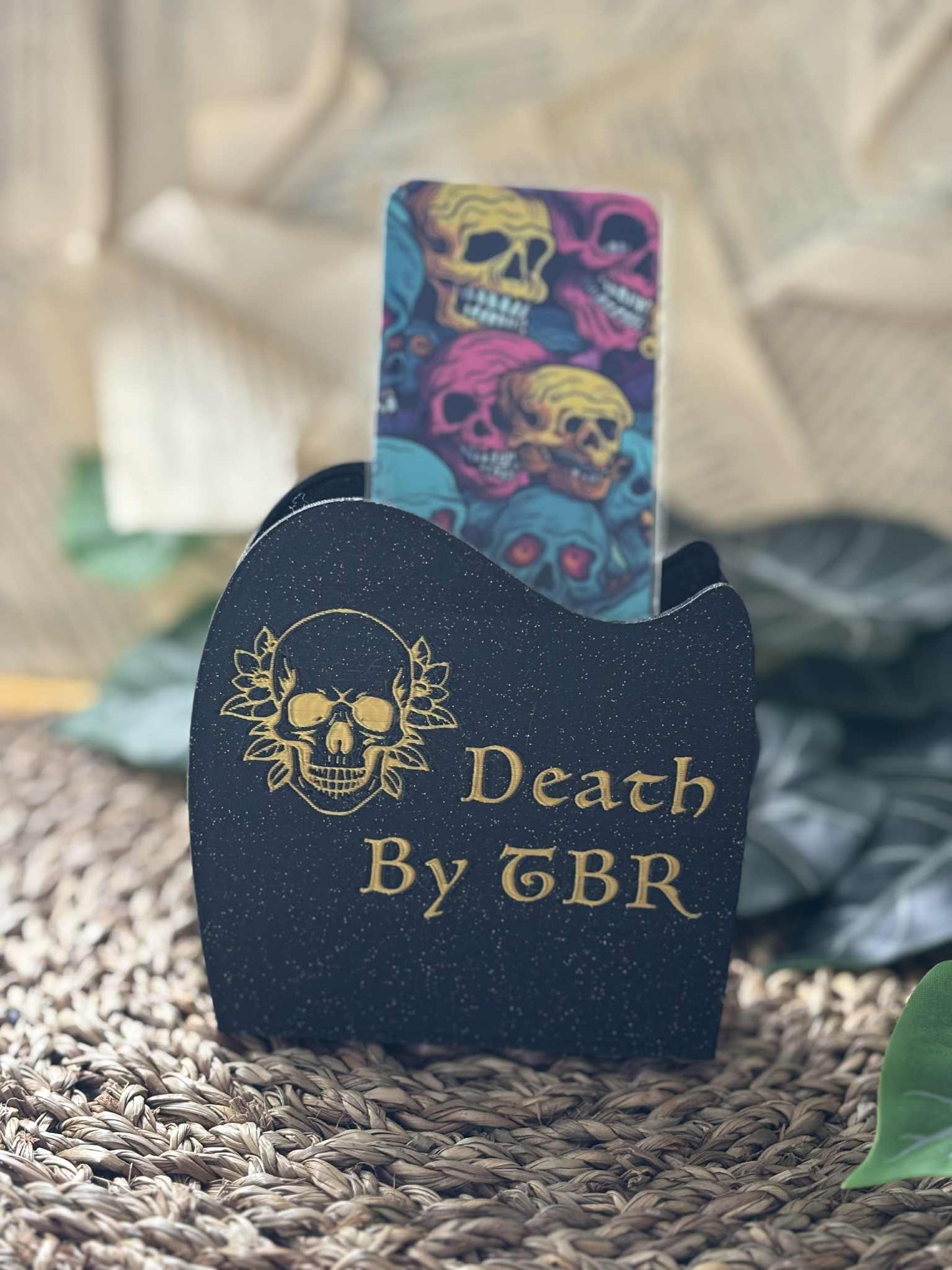 Death By TBR w/ skull - Penneholder / Bokmerkeholder