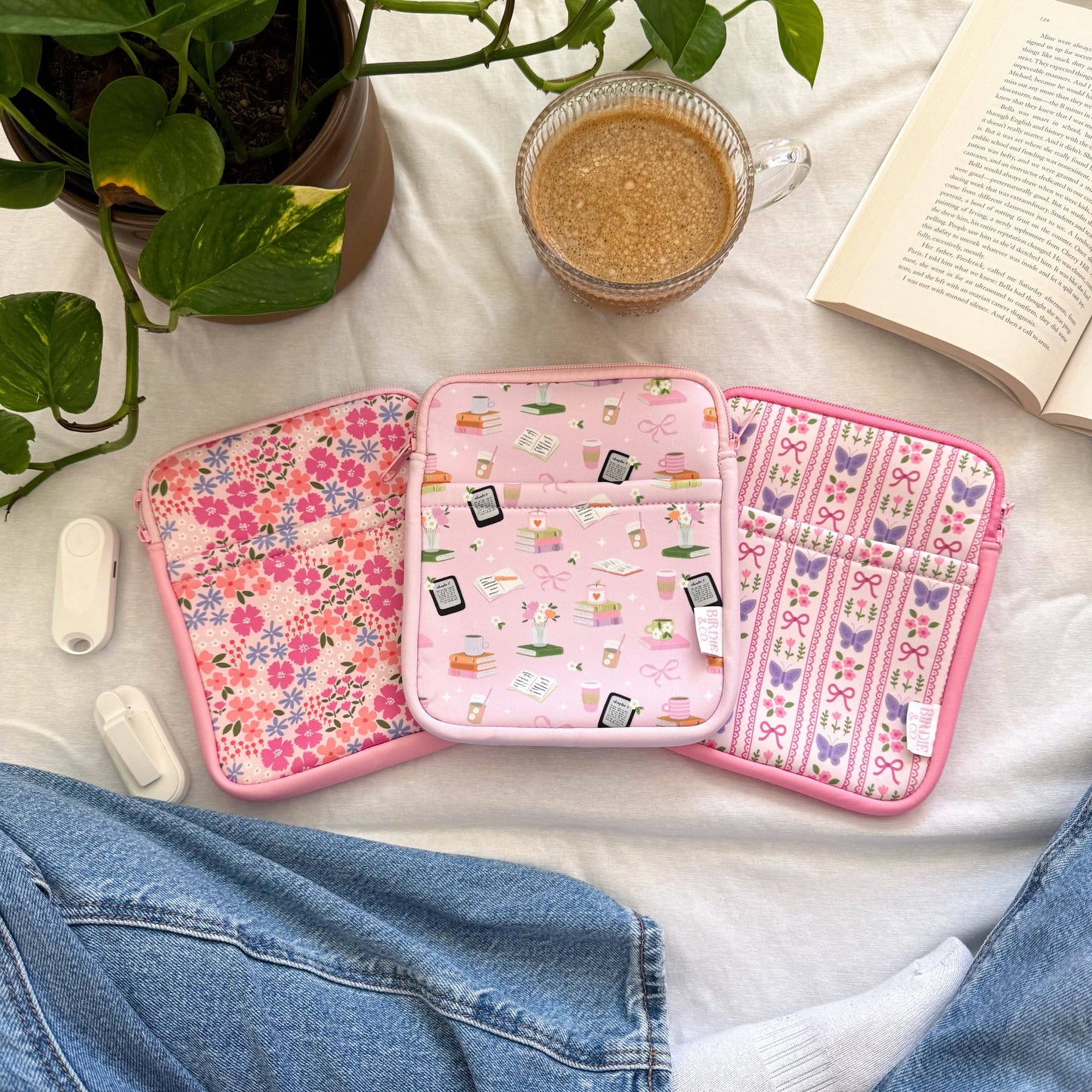 Reading Essentials Kindle Sleeve, E-reader Zipper Sleeve
