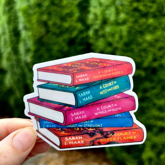 A Court of Thorns and Roses Paperback Bookstack Sticker