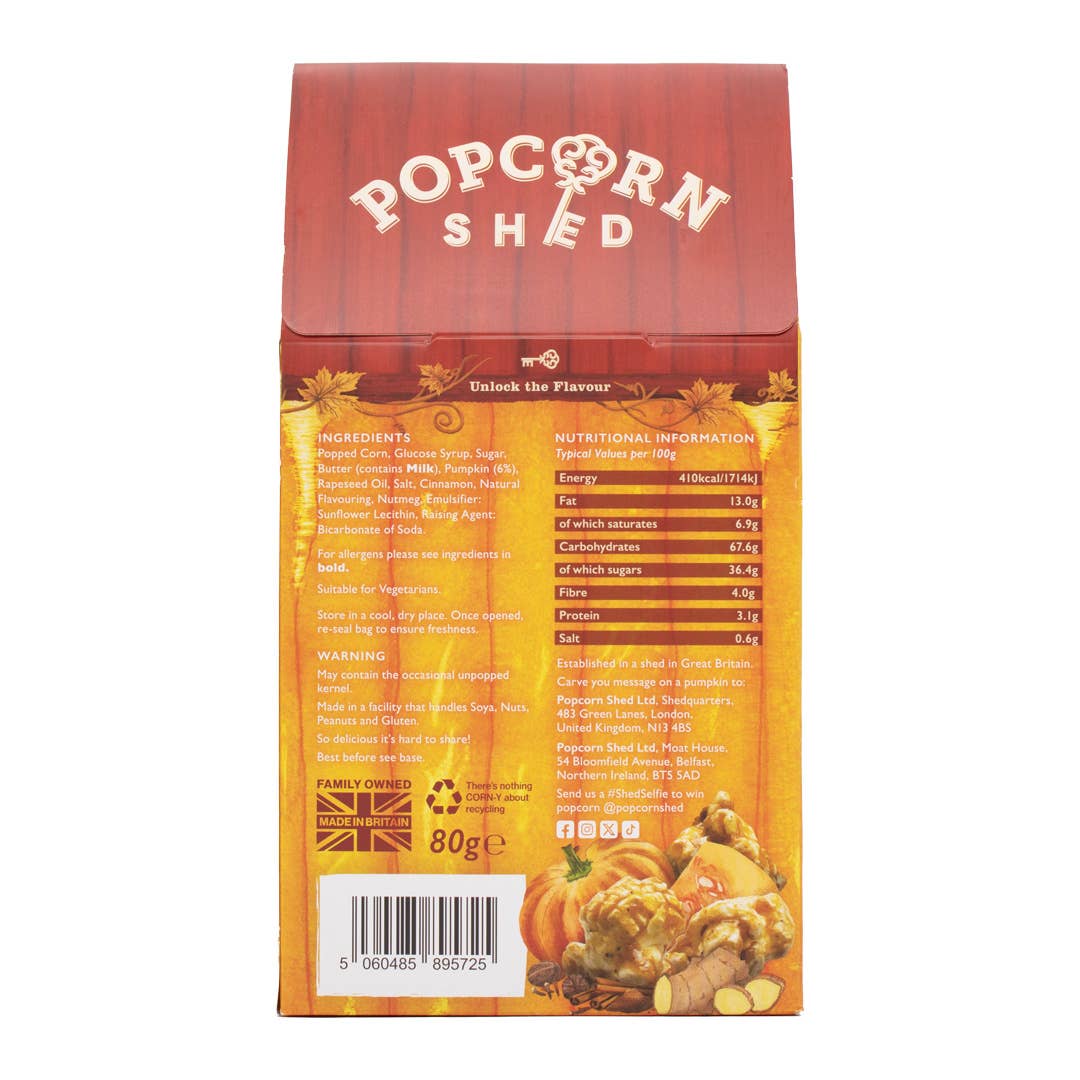 Pumpkin Spice Popcorn Box