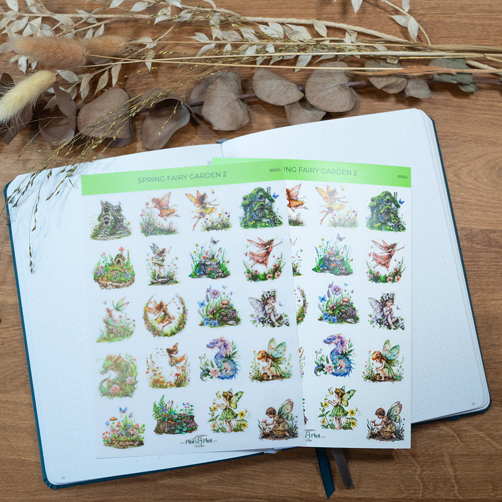 Spring fairy garden 2 Sticker sheet