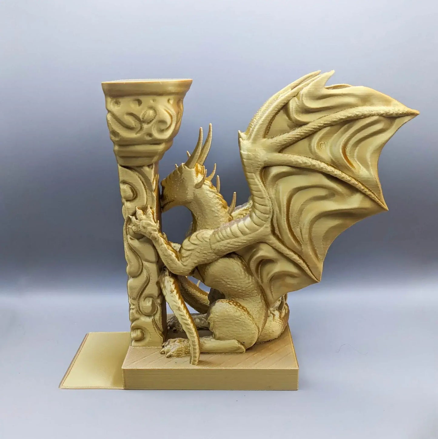 Bokstøtte - Drage med søyle