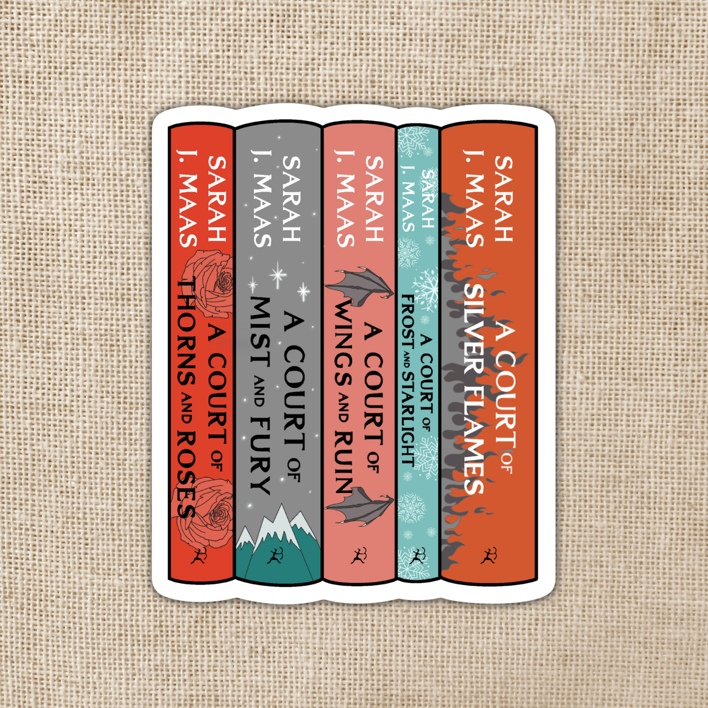 ACOTAR Series Stack Sticker | Sarah J. Maas