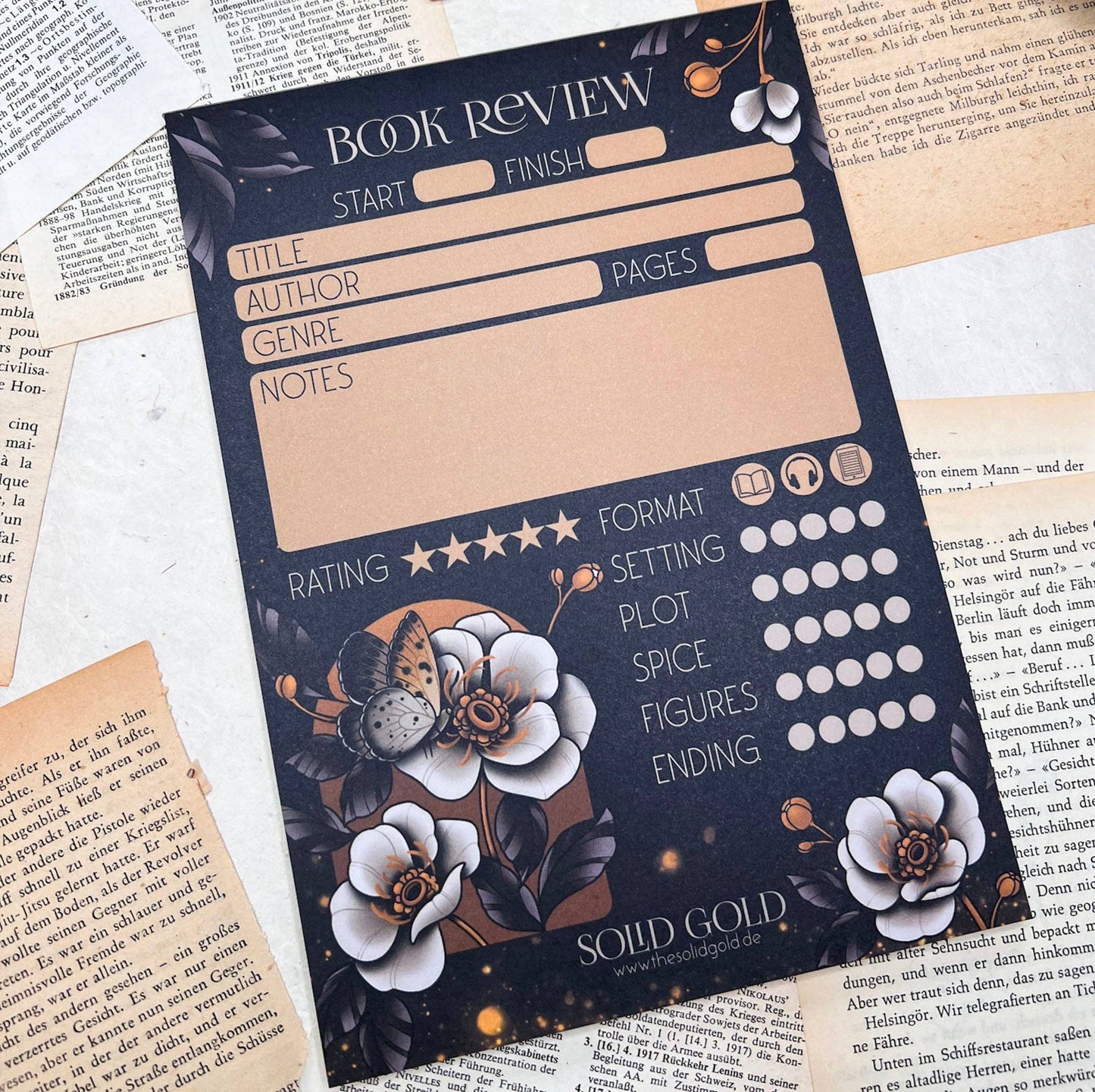 Black Book Review Notatblokk