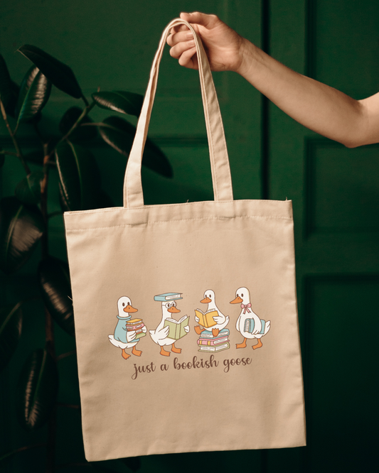 Just a bookish goose Handlenett