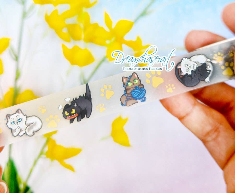 Kitty Cats clear transparent Washi Tape