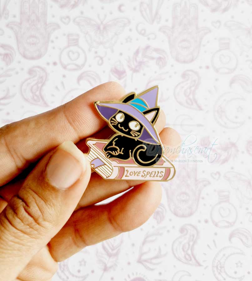 Witchy Kitty Enamel pin