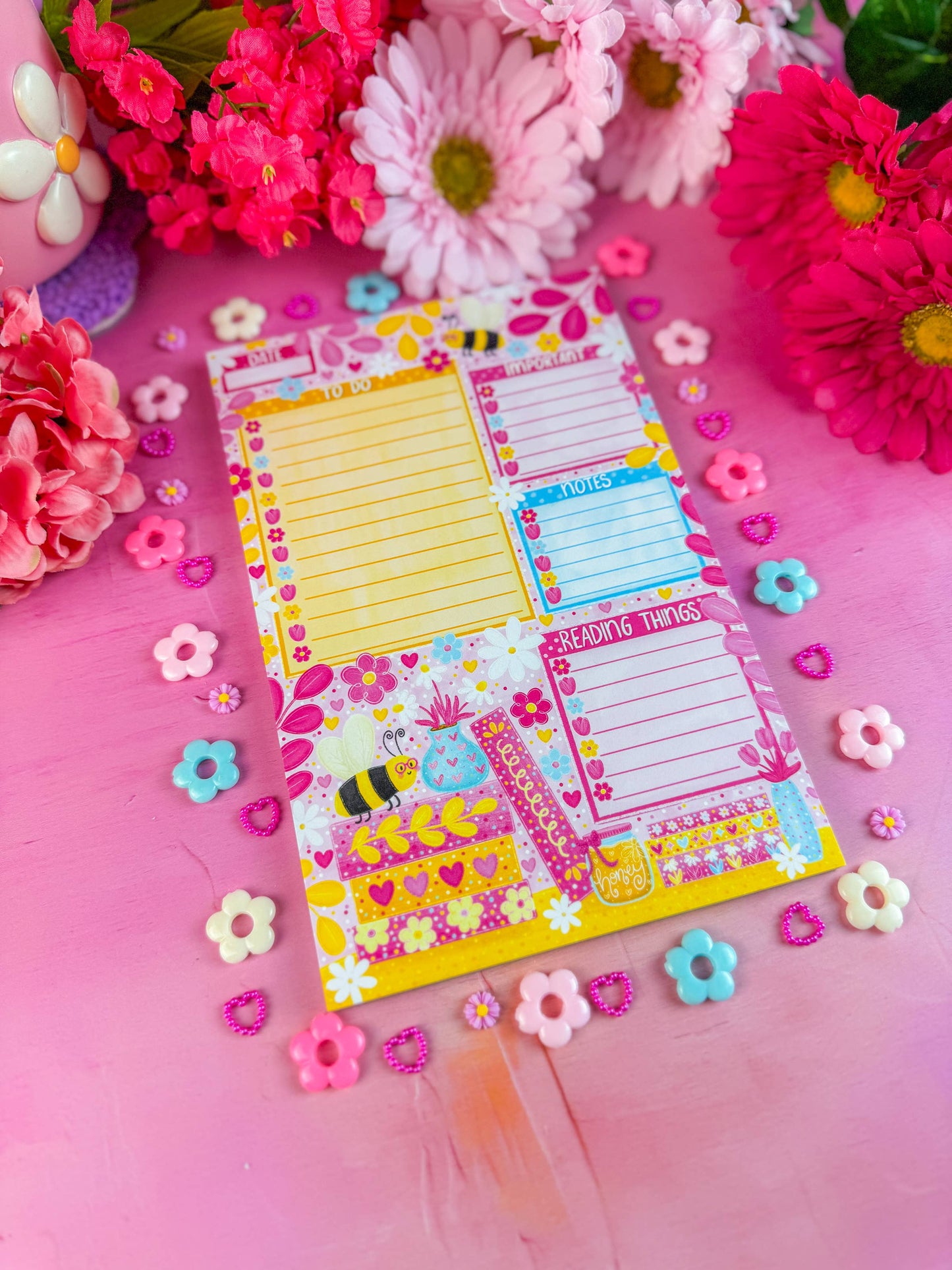 Bumble Bee Book Stack Daily Planner