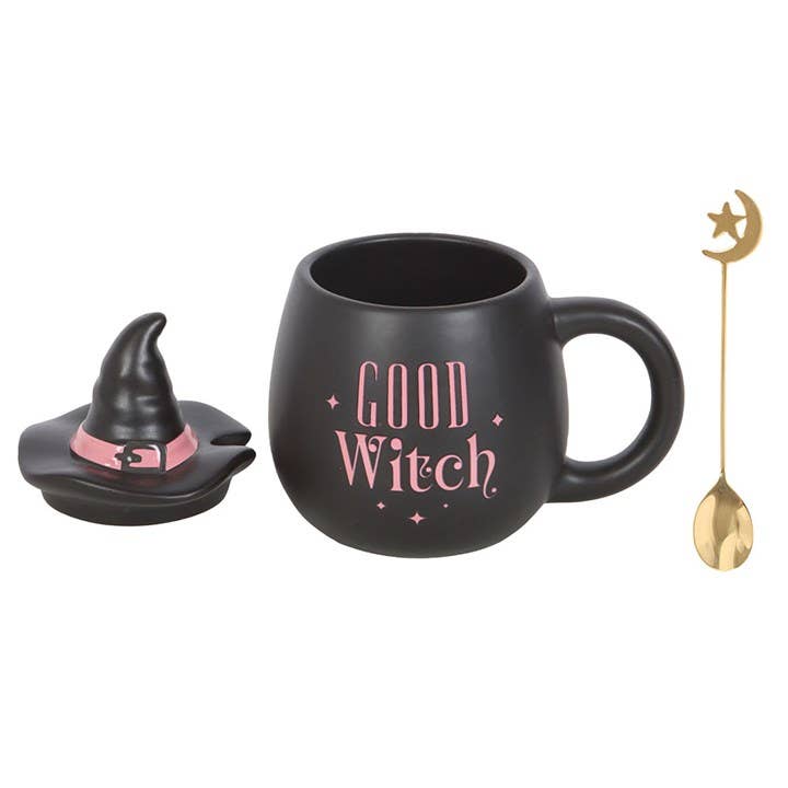 Good Witch Kopp med lokk og skje