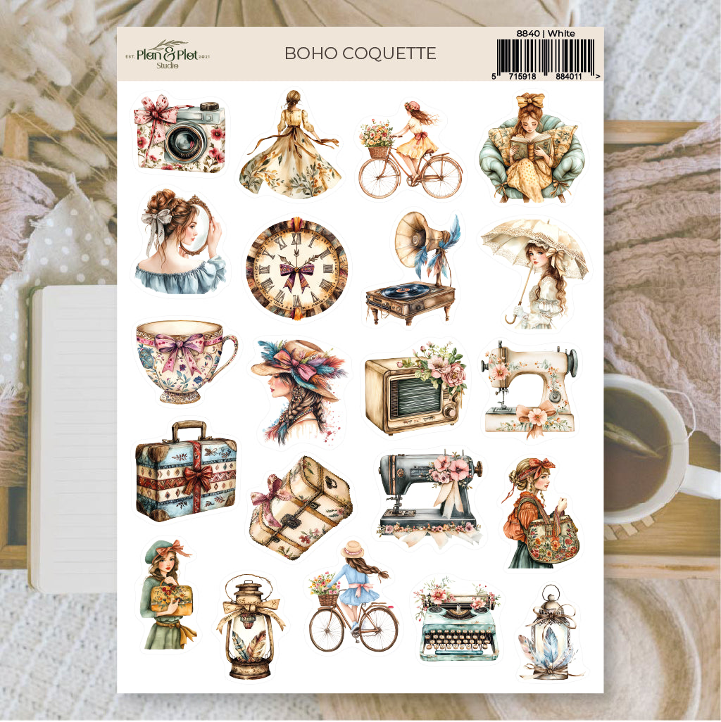 Boho Coquette Sticker sheet