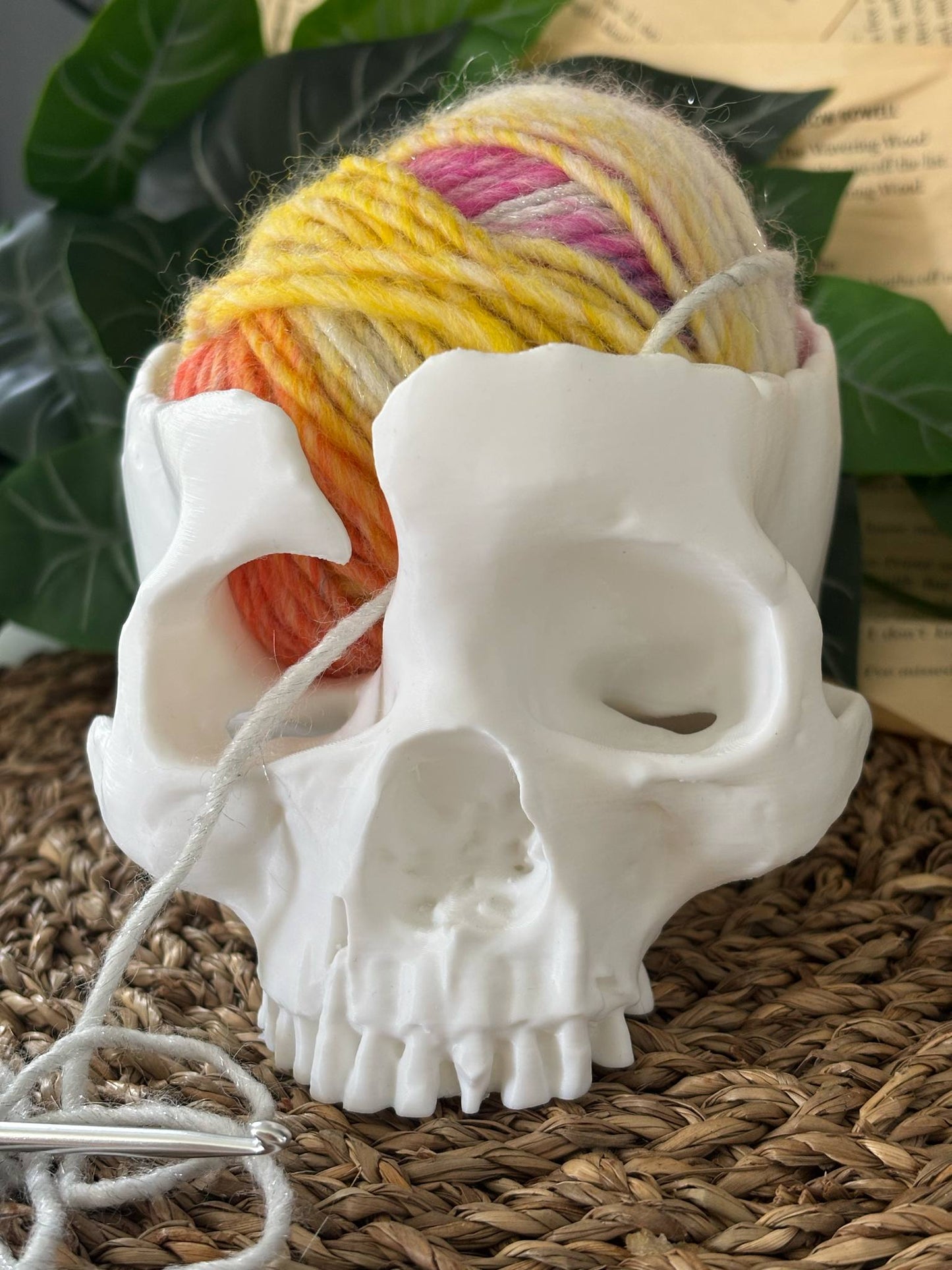 Hodeskalle skål / garnskål