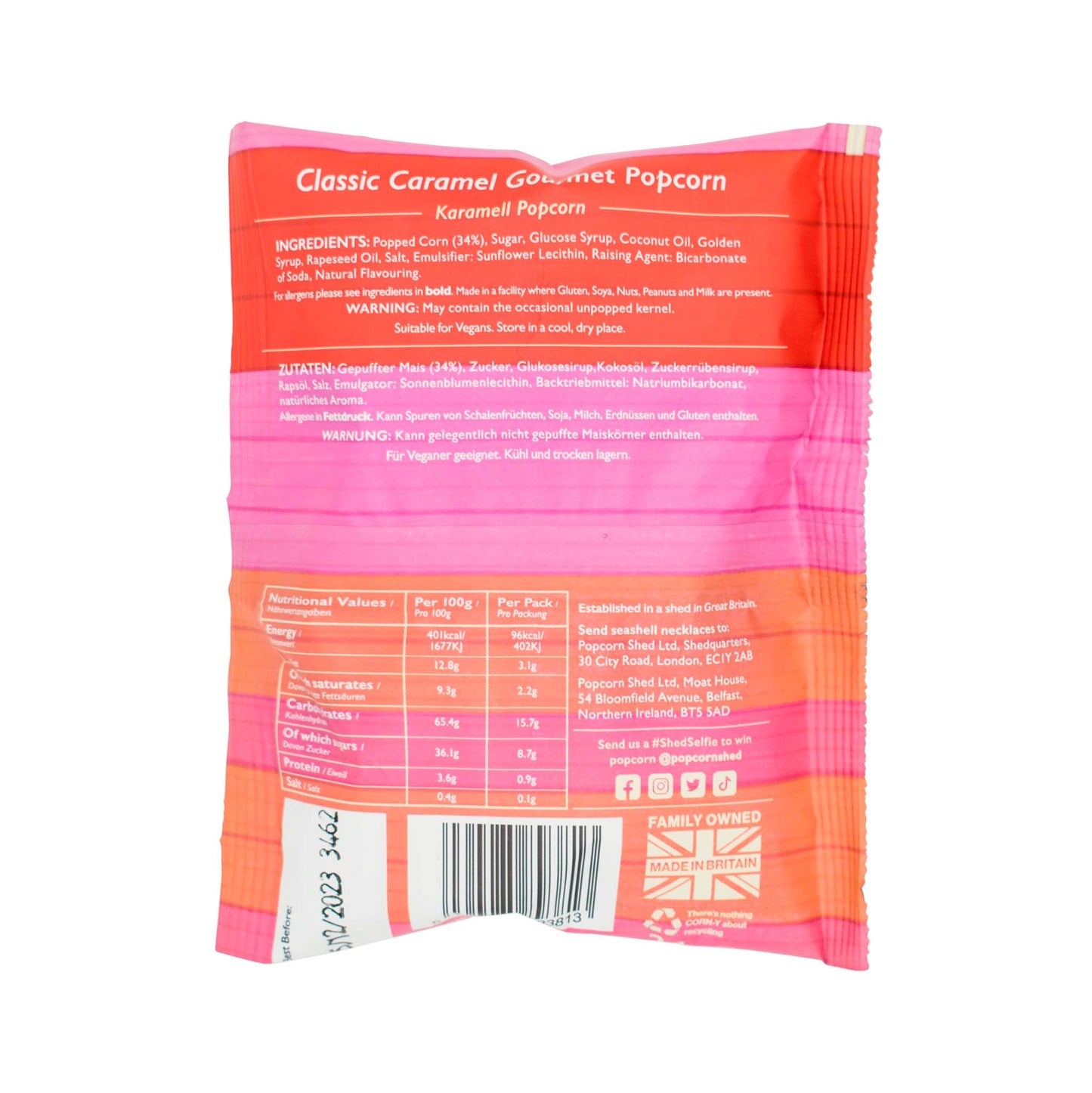 Vegan Classic Caramel Gourmet Popcorn