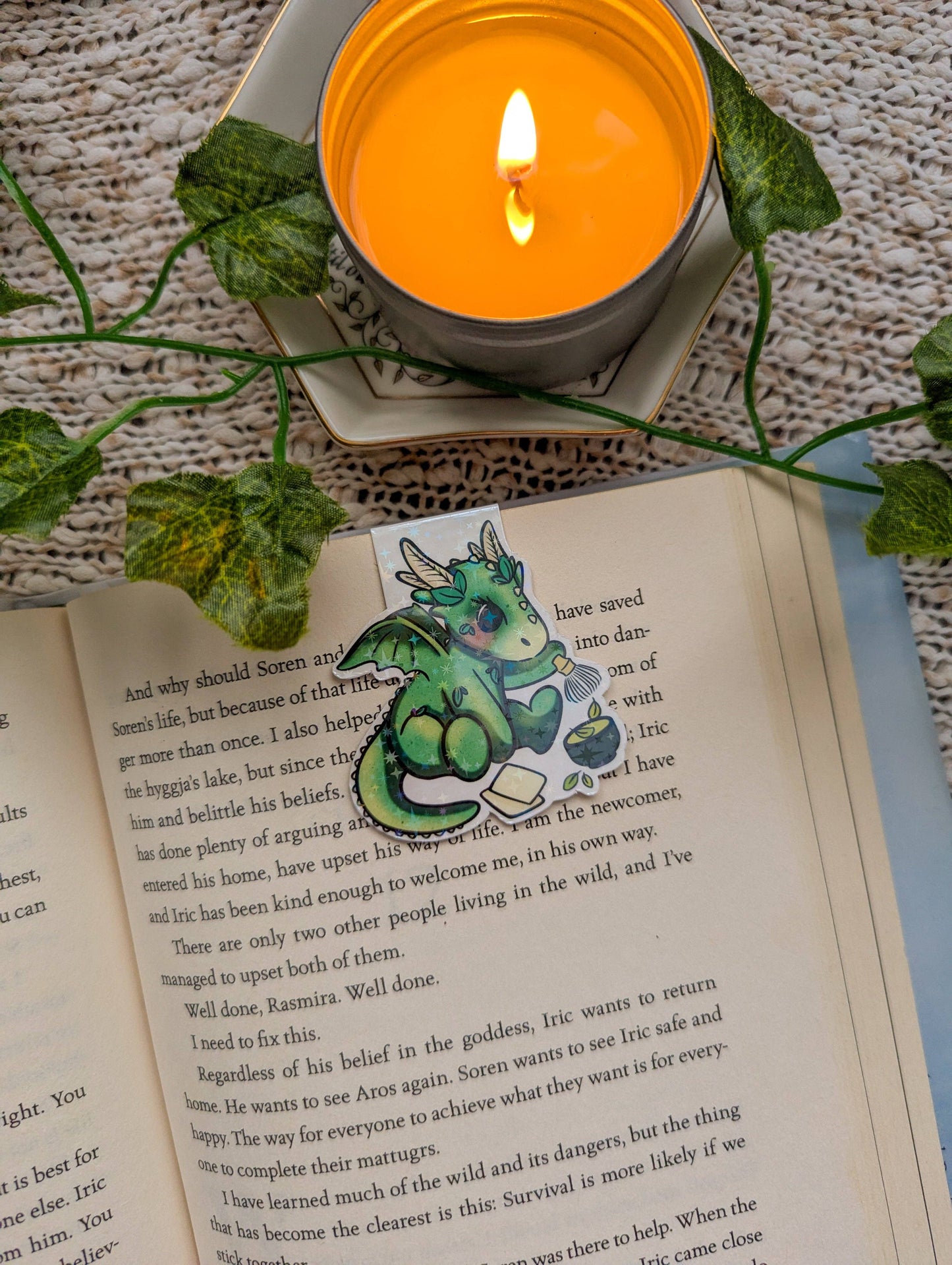 Matcha Dragon Magnetisk Bokmerke