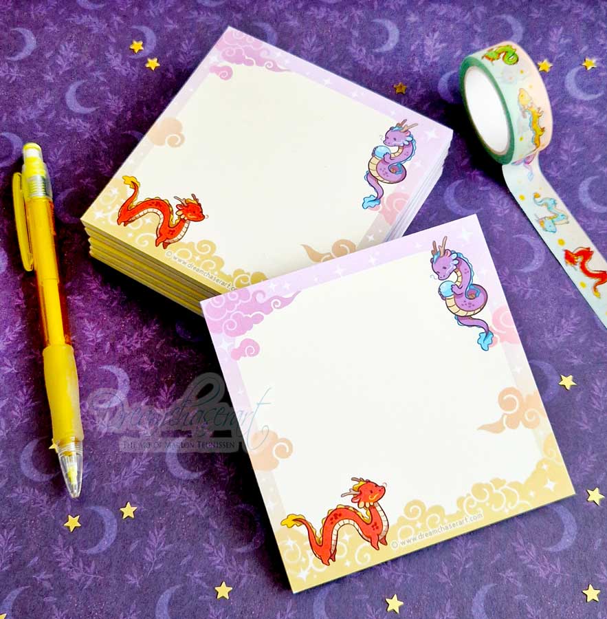 Dragon buddies – tear away memo pad