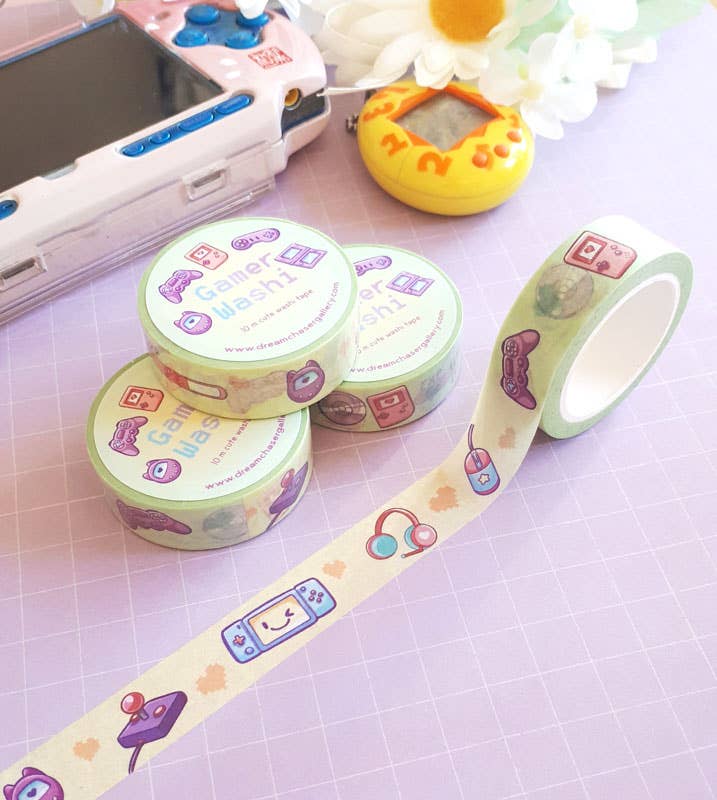 Kawaii Gamer Washi Tape