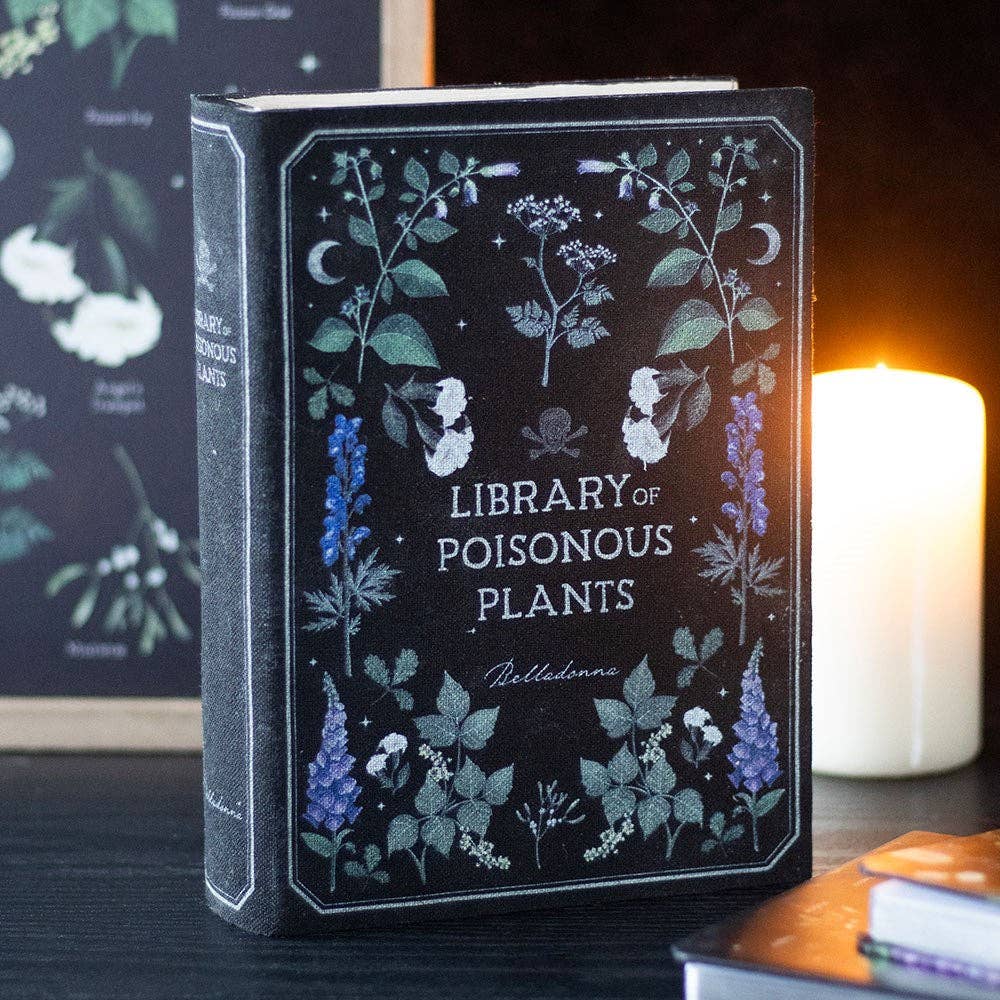 Library of Poisonous Plants Gothic Book Shaped Oppbevaringsboks