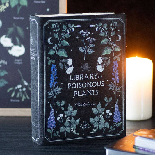 Library of Poisonous Plants Gothic Book Shaped Oppbevaringsboks