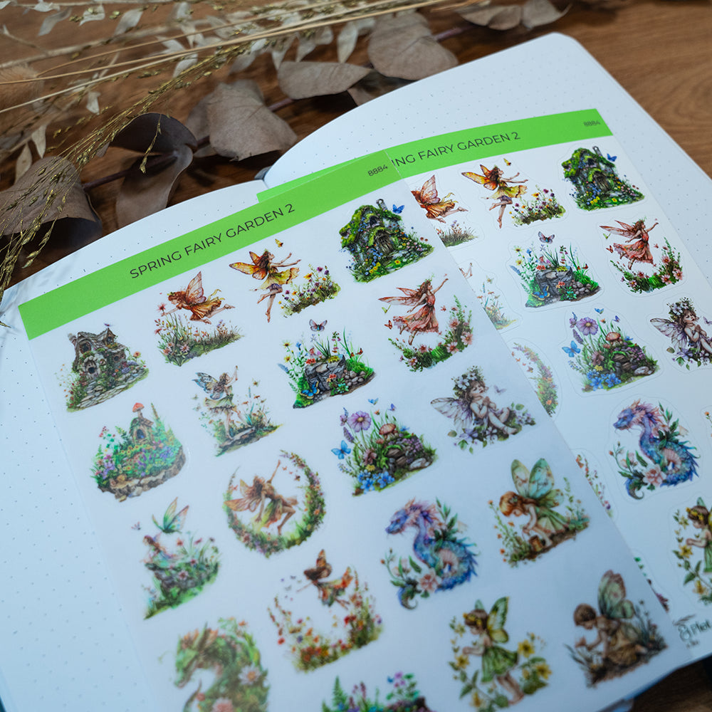 Spring fairy garden 2 Sticker sheet