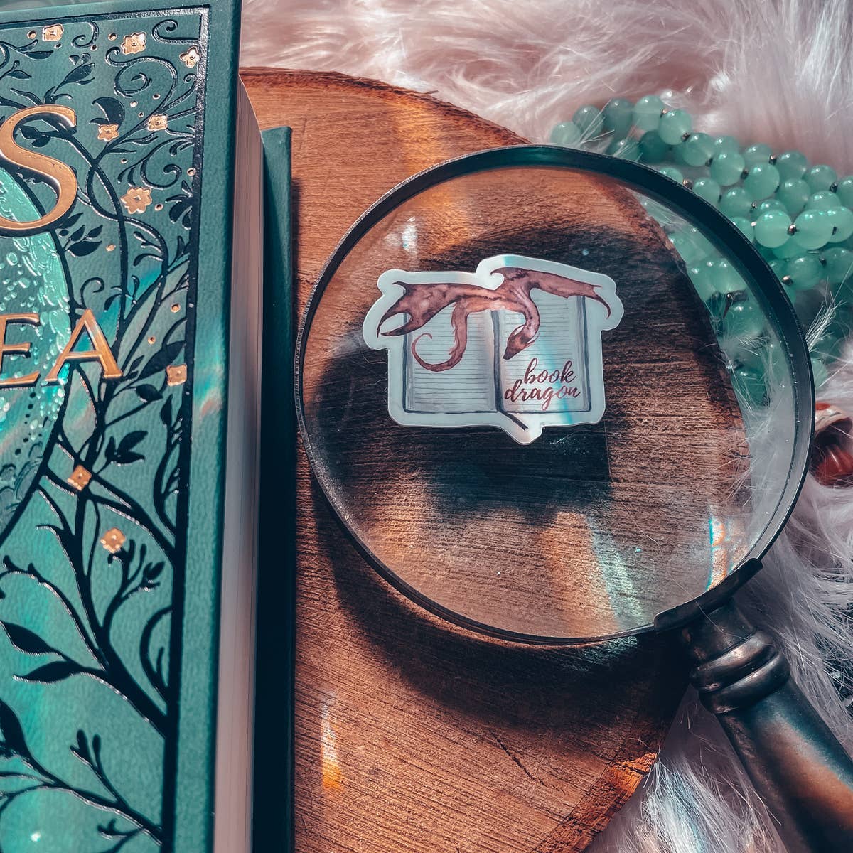 Red Book Dragon Sticker