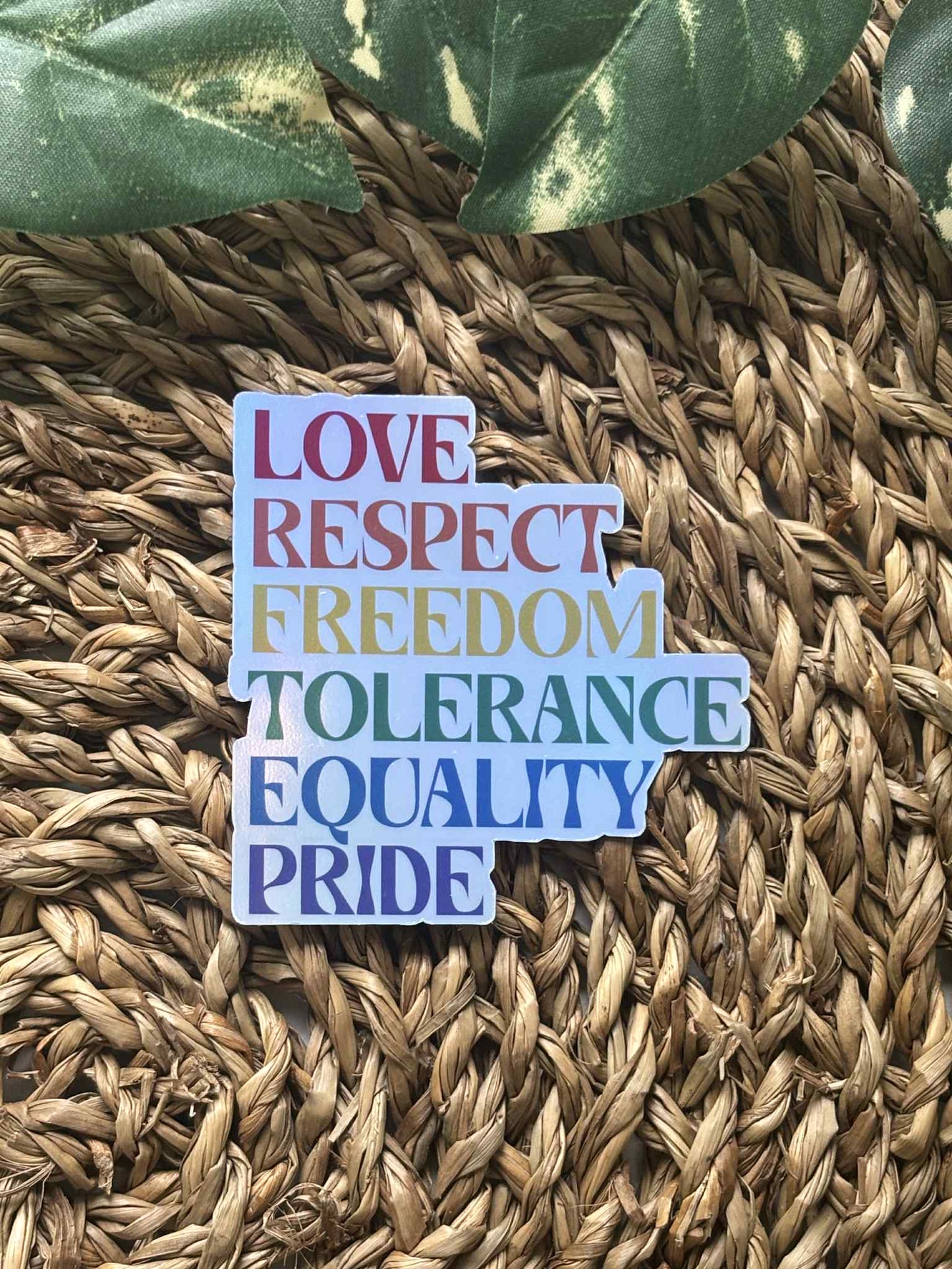 Love Respect Freedom Sticker