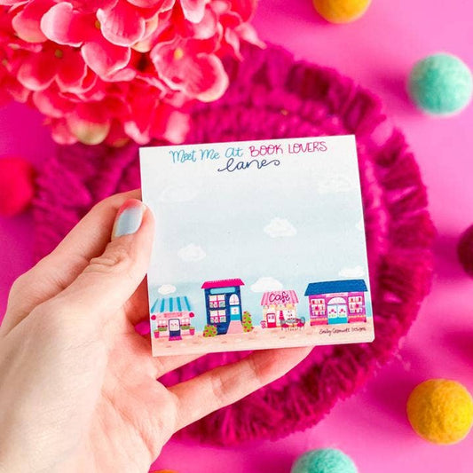 Meet Me at Book Lover's Lane Sticky Notes