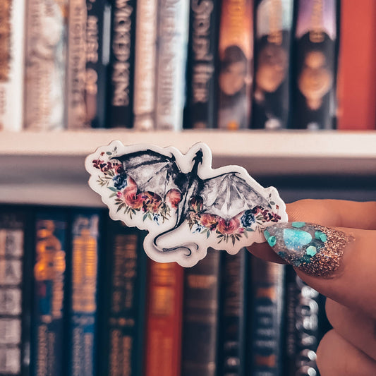 Floral Dragon Sticker