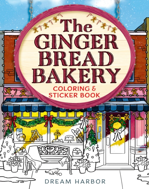 The Gingerbread Bakery Coloring and Sticker Book av Laurie Gilmore (Forhåndsbestilling)