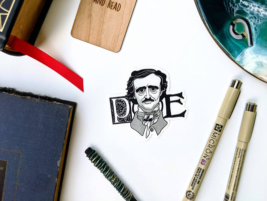 Edgar Allen Poe Sticker