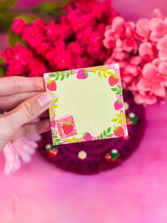 Strawberry Book Sticky Notes