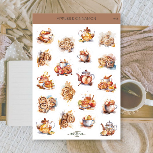Apples & Cinnamon Sticker sheet