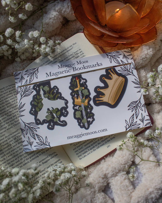 Fantasy Reader Magnetiske Bokmerker Sett på 3