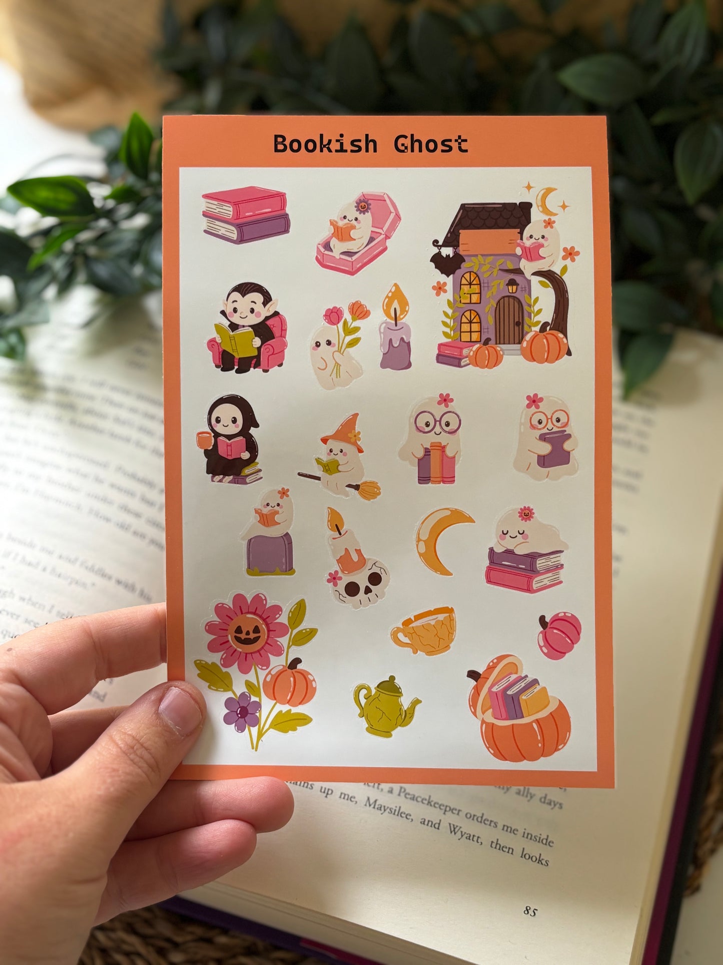 Bookish Ghost | Sticker sheet