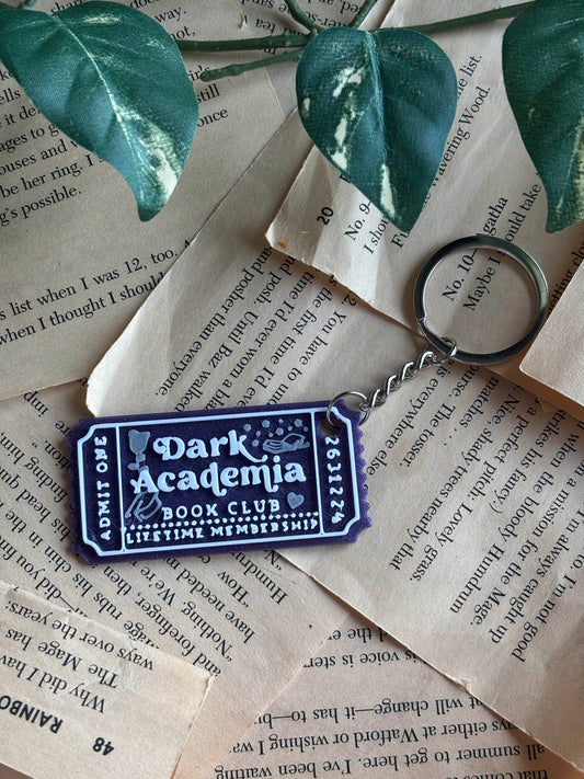 Dark Academia Book Club Nøkkelring