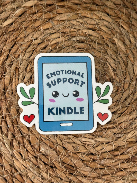 Emotional Support Kindle Sticker