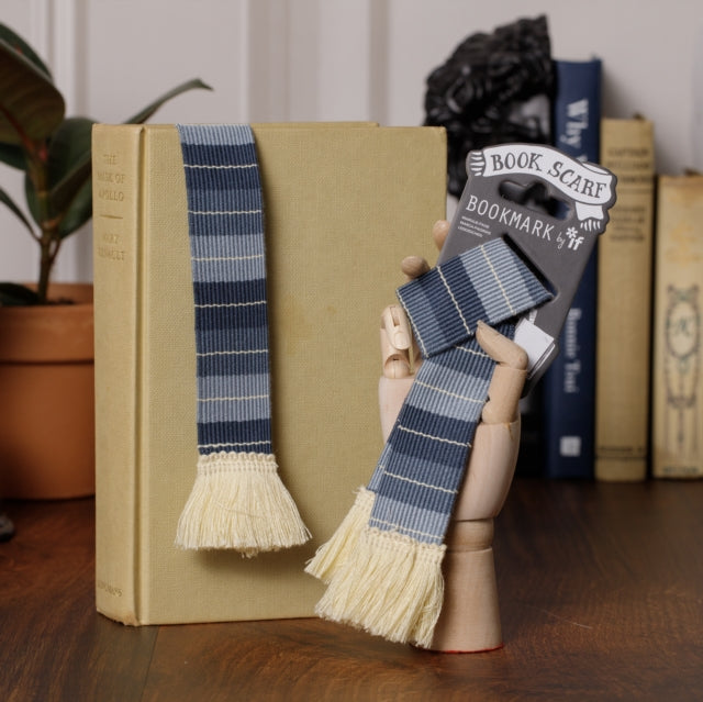 Book Scarf Bokmerke - Grey & Cream