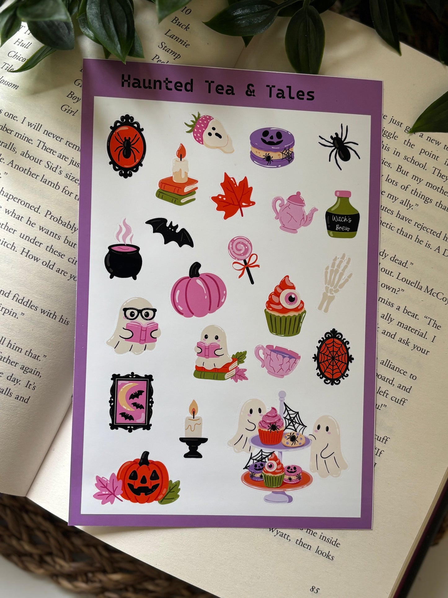 Haunted Tea & Tales| Sticker sheet