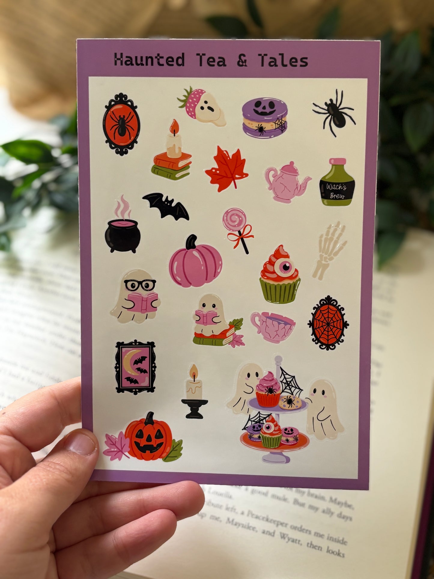 Haunted Tea & Tales| Sticker sheet