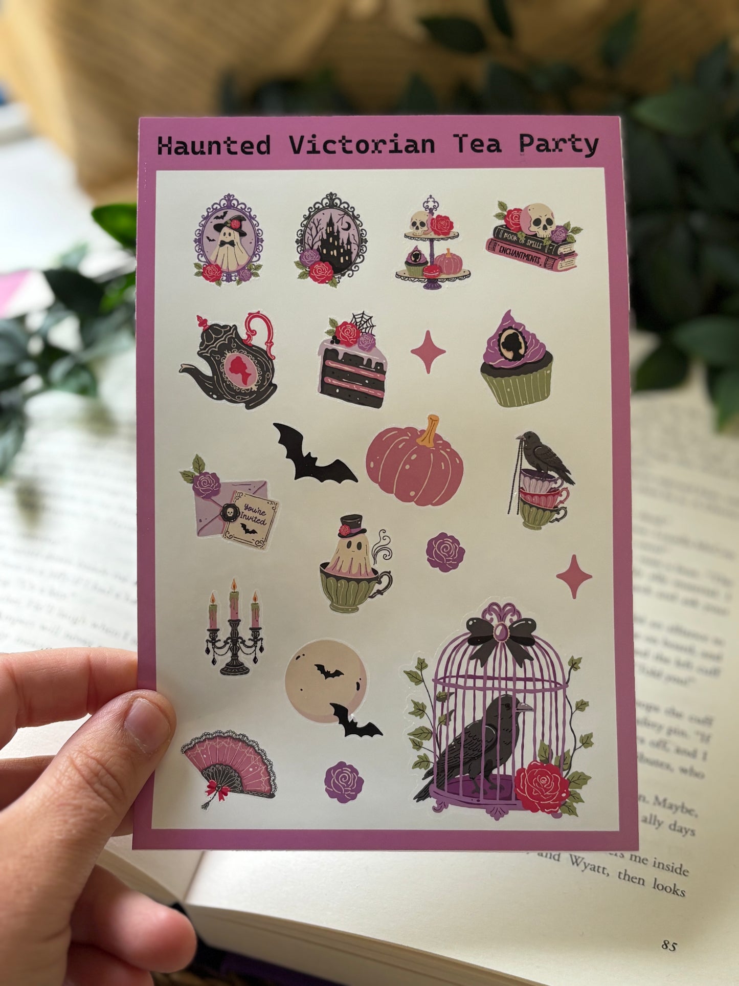Haunted Victorian Tea Party Sticker Sheet