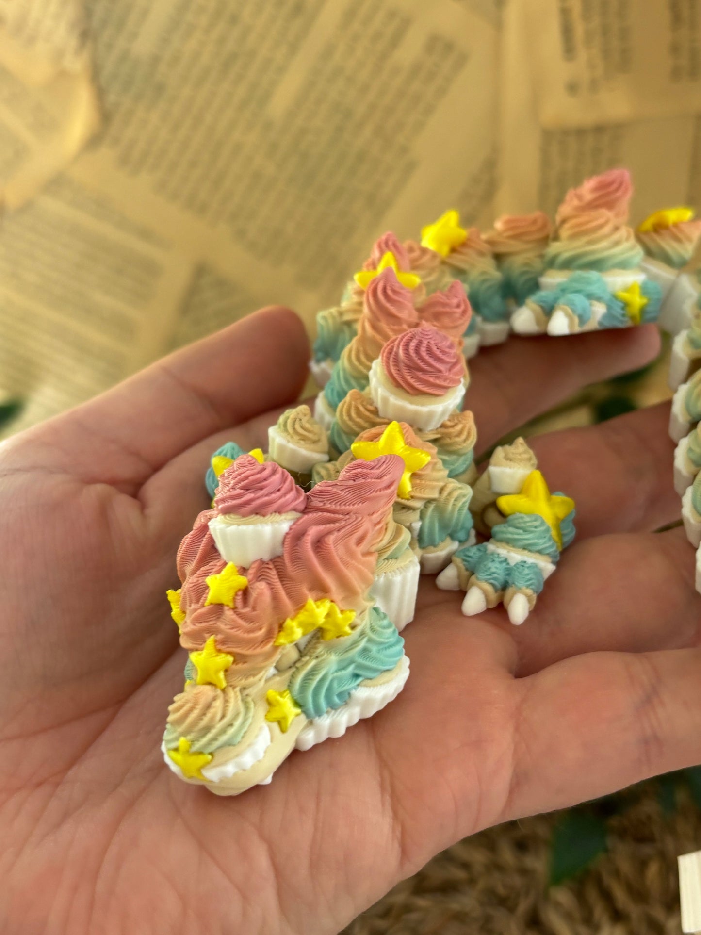 Bursdagsdrage - Cute 3D Fidget Dragon