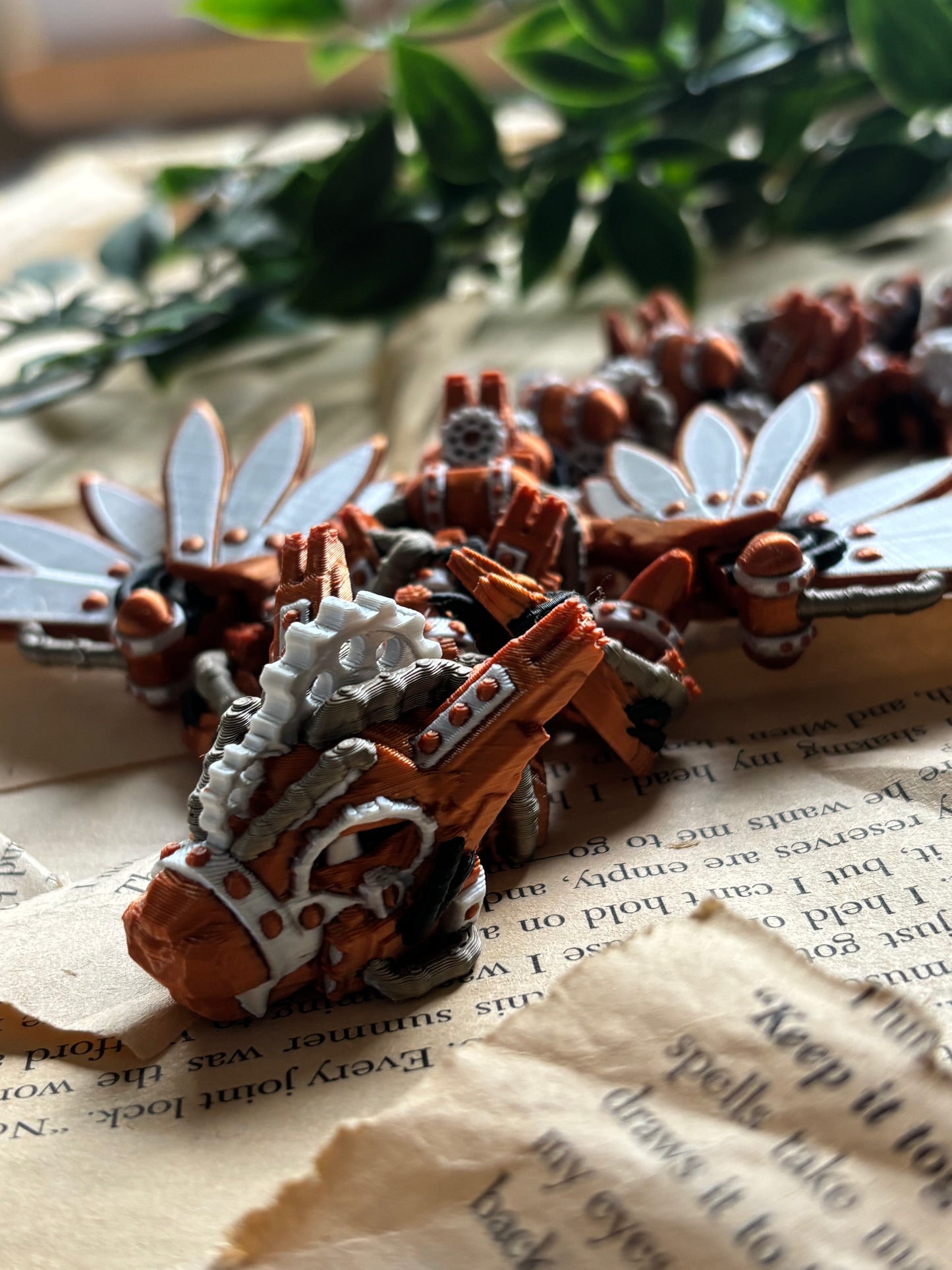 Steampunk drage  - Cute 3D Fidget Dragon