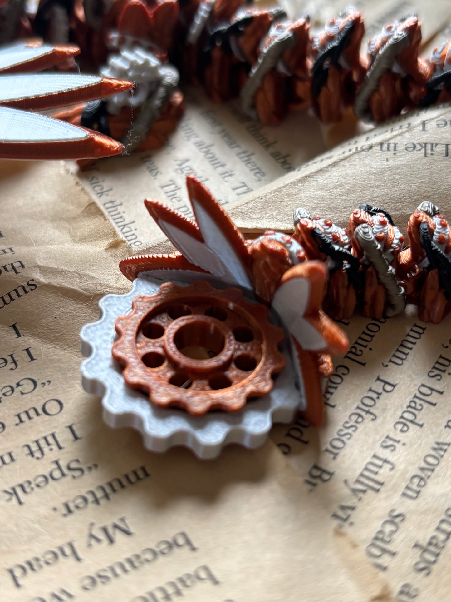 Steampunk drage  - Cute 3D Fidget Dragon