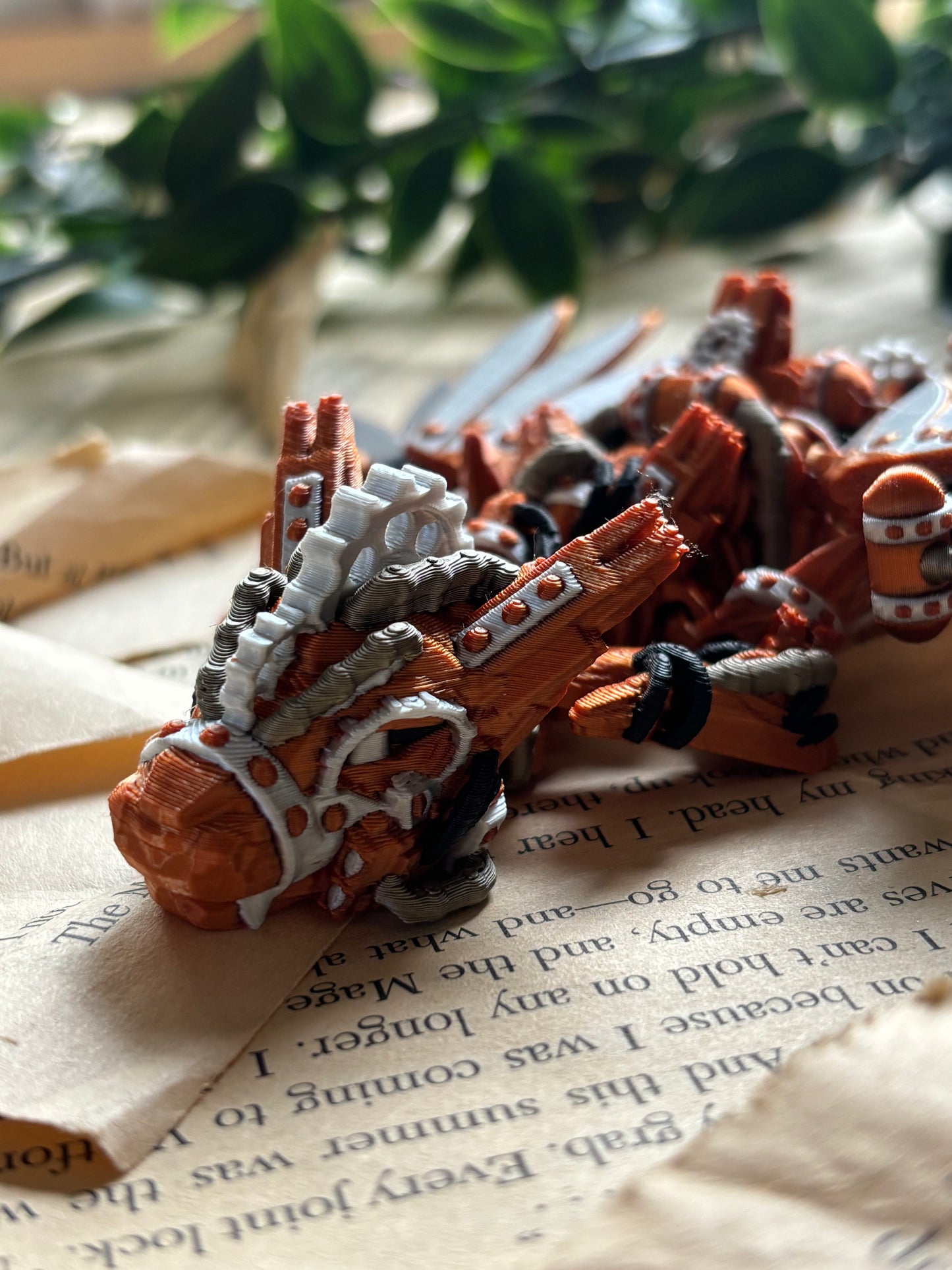 Steampunk drage  - Cute 3D Fidget Dragon